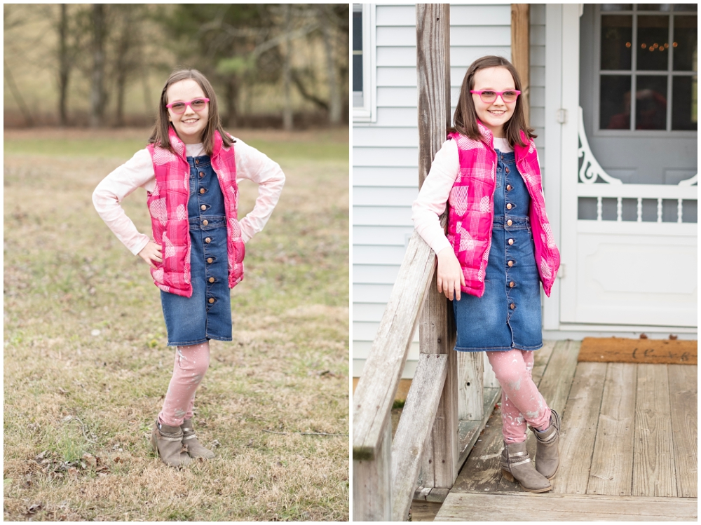 grade school girl portraits