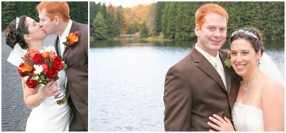 kissing on our wedding day