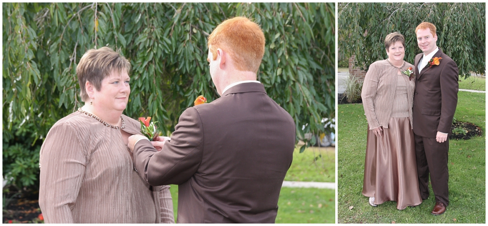 kevin and his mom on our wedding day