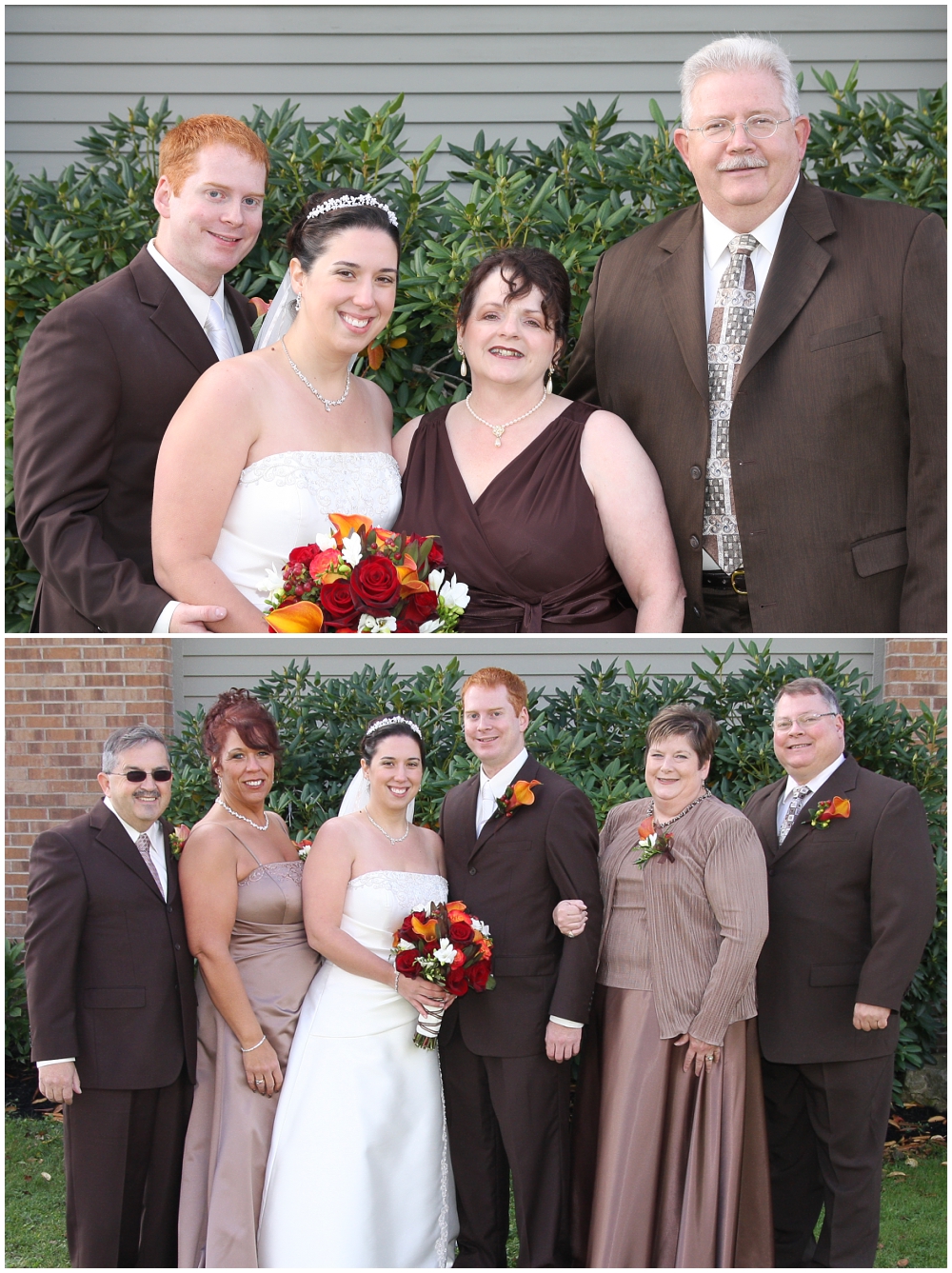 our families on our wedding day