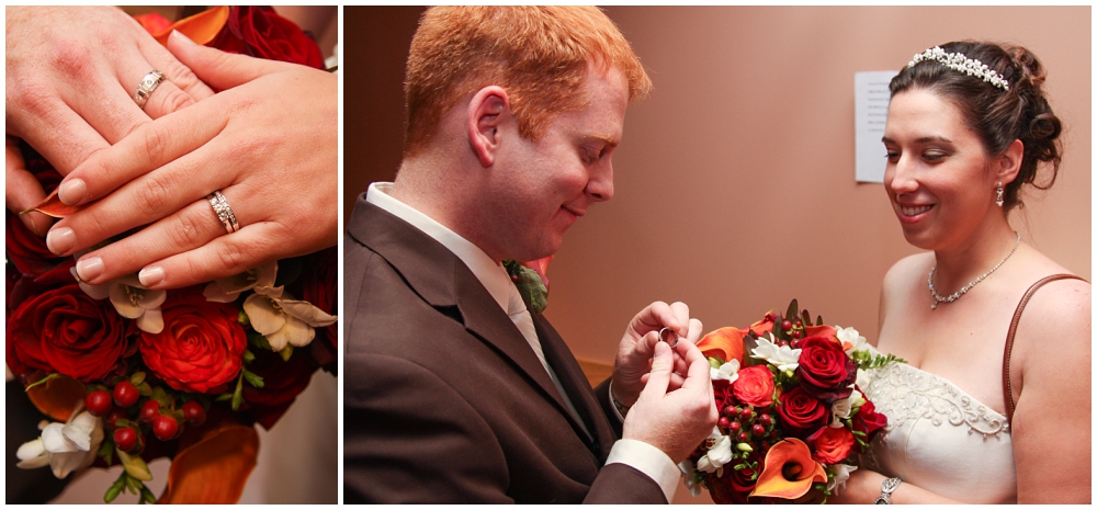 showing him the inscription on his wedding ring