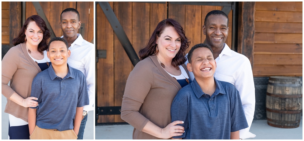 family portraits during their anniversary session