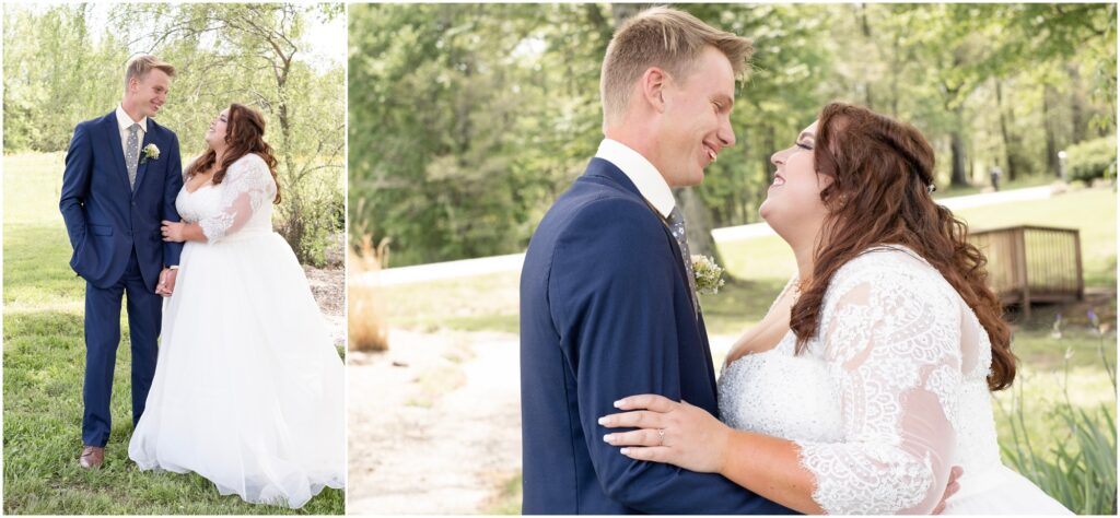 bridal portraits after an emotional first look