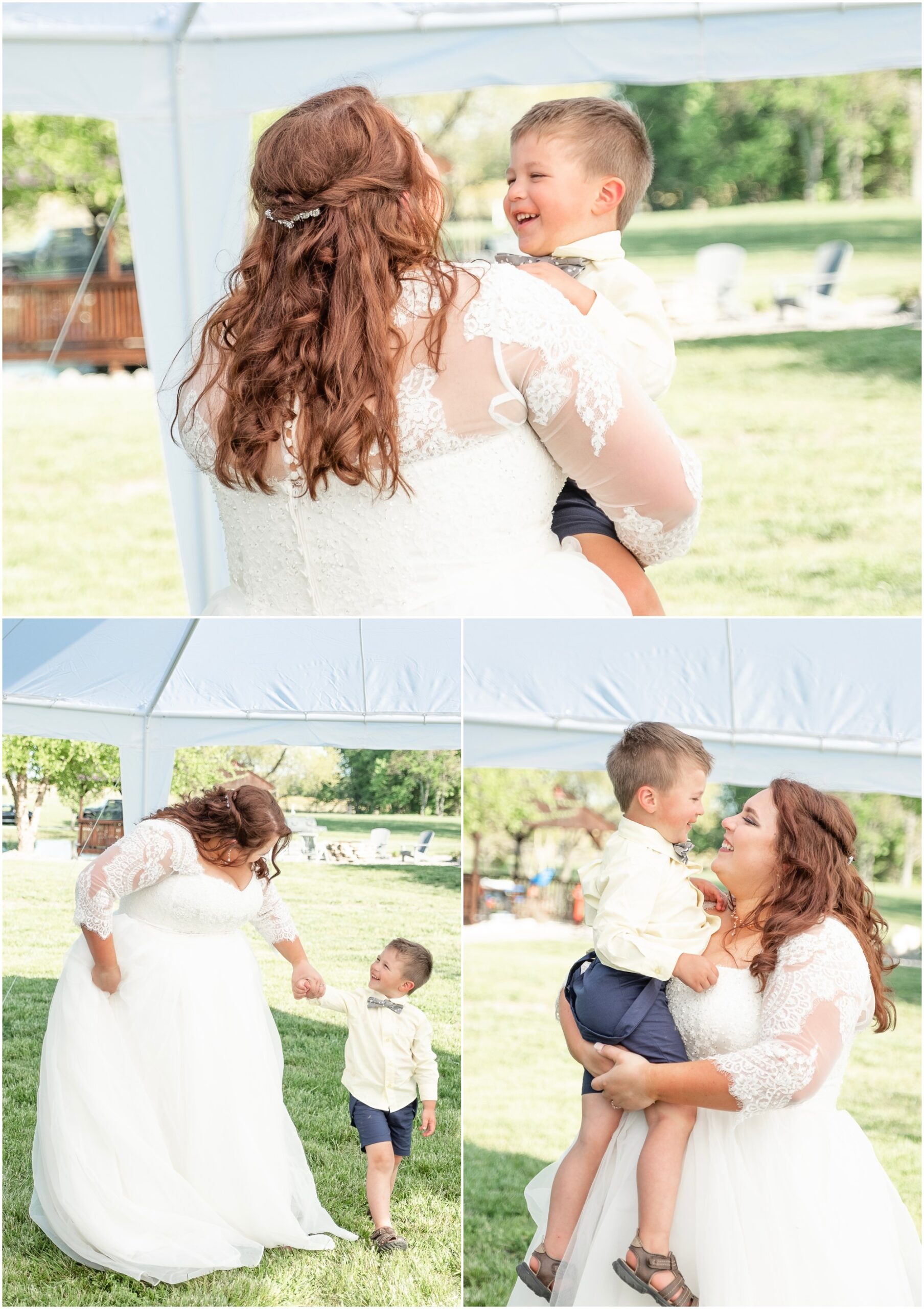 the bride gets to dance with her son 