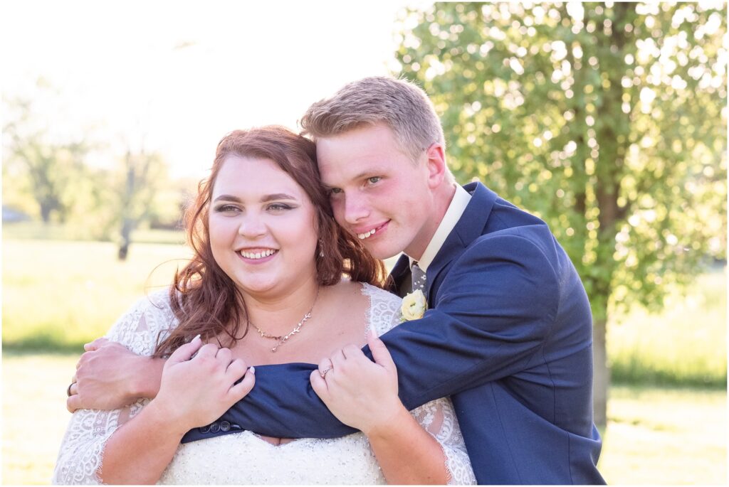 bride and groom portrait