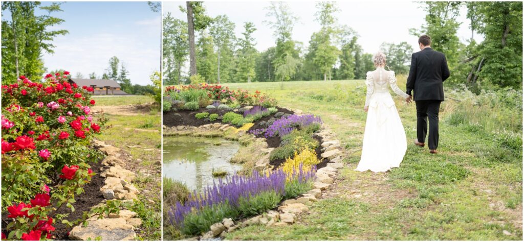 walking in the gardens together