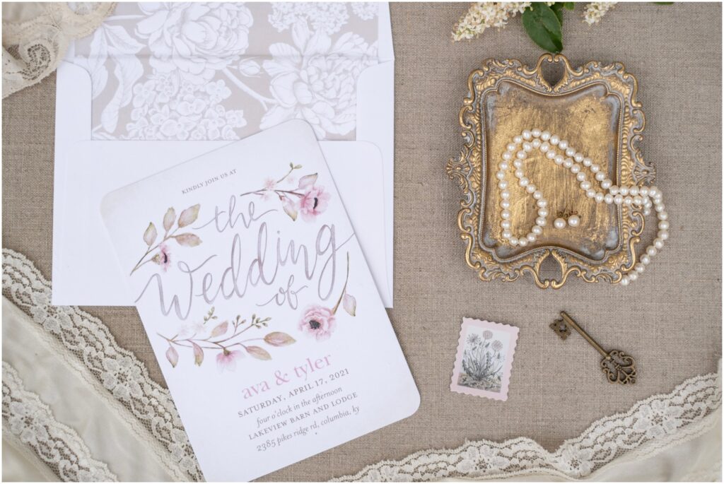 invitation for this styled shoot