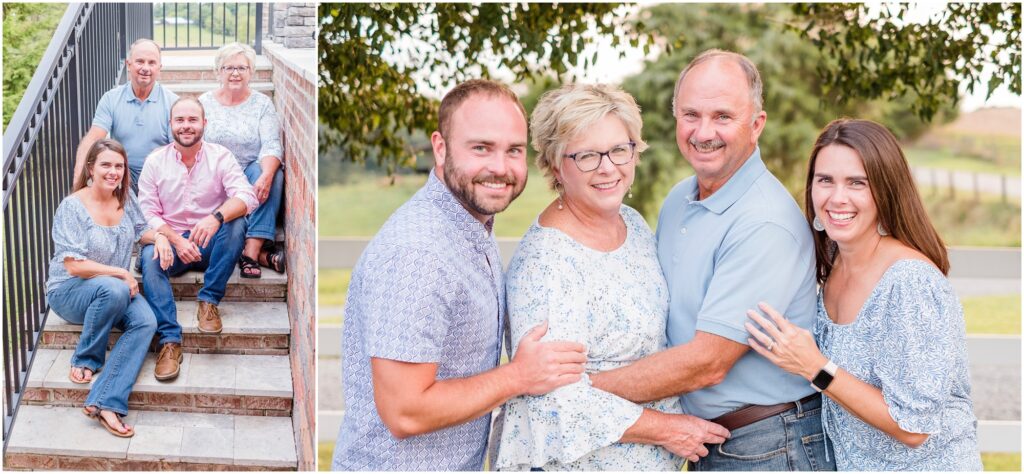 portraits of original family during extended family session