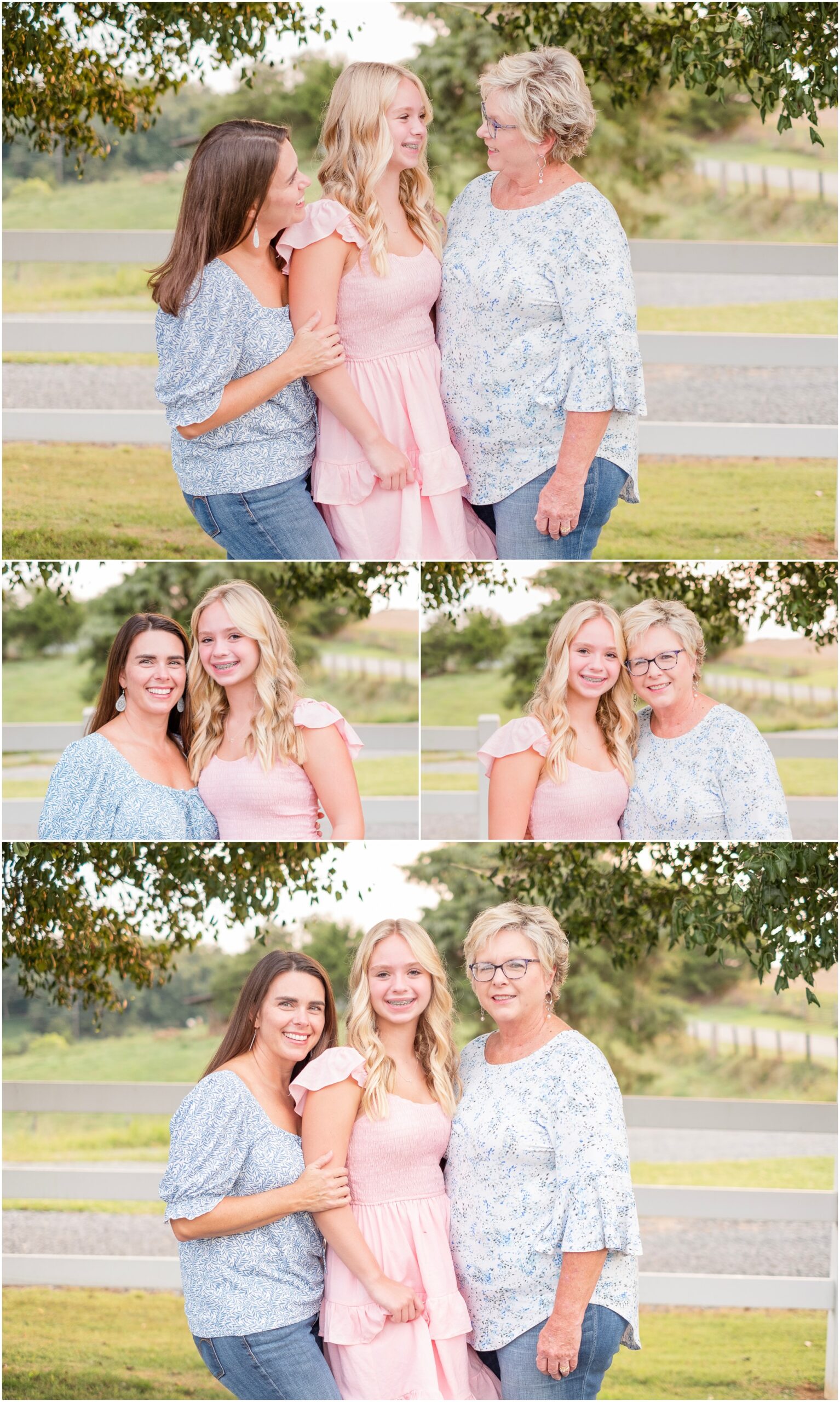 three generations of lovely ladies