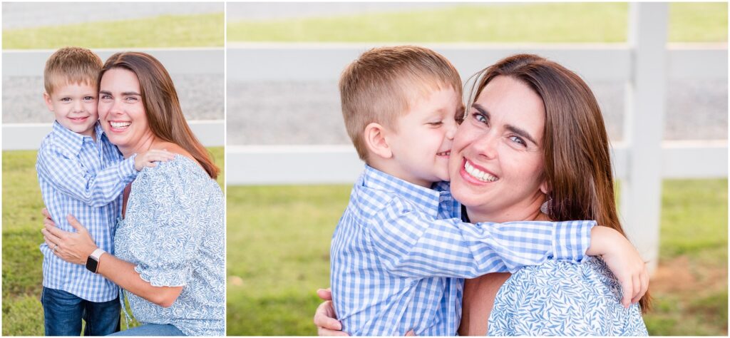 portraits of a mother and son