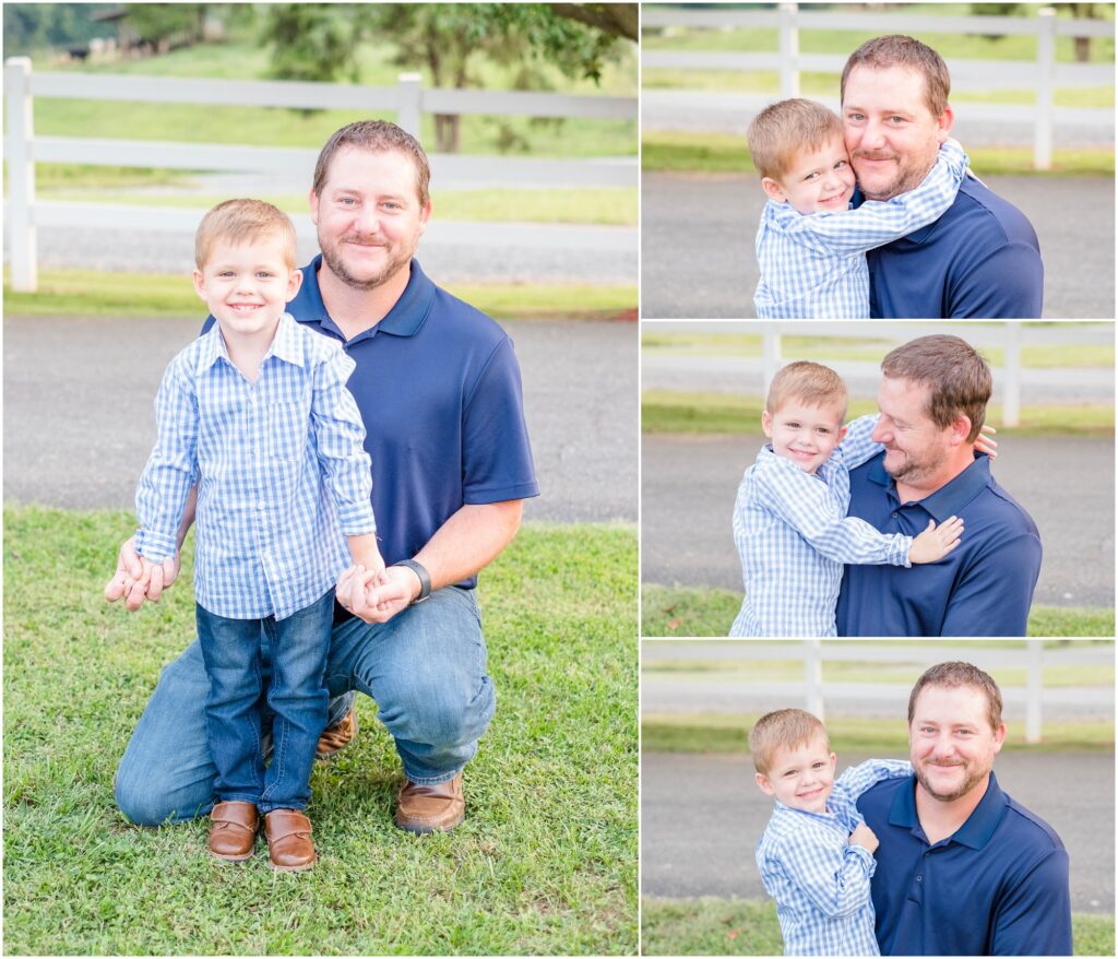 portraits of daddy and son