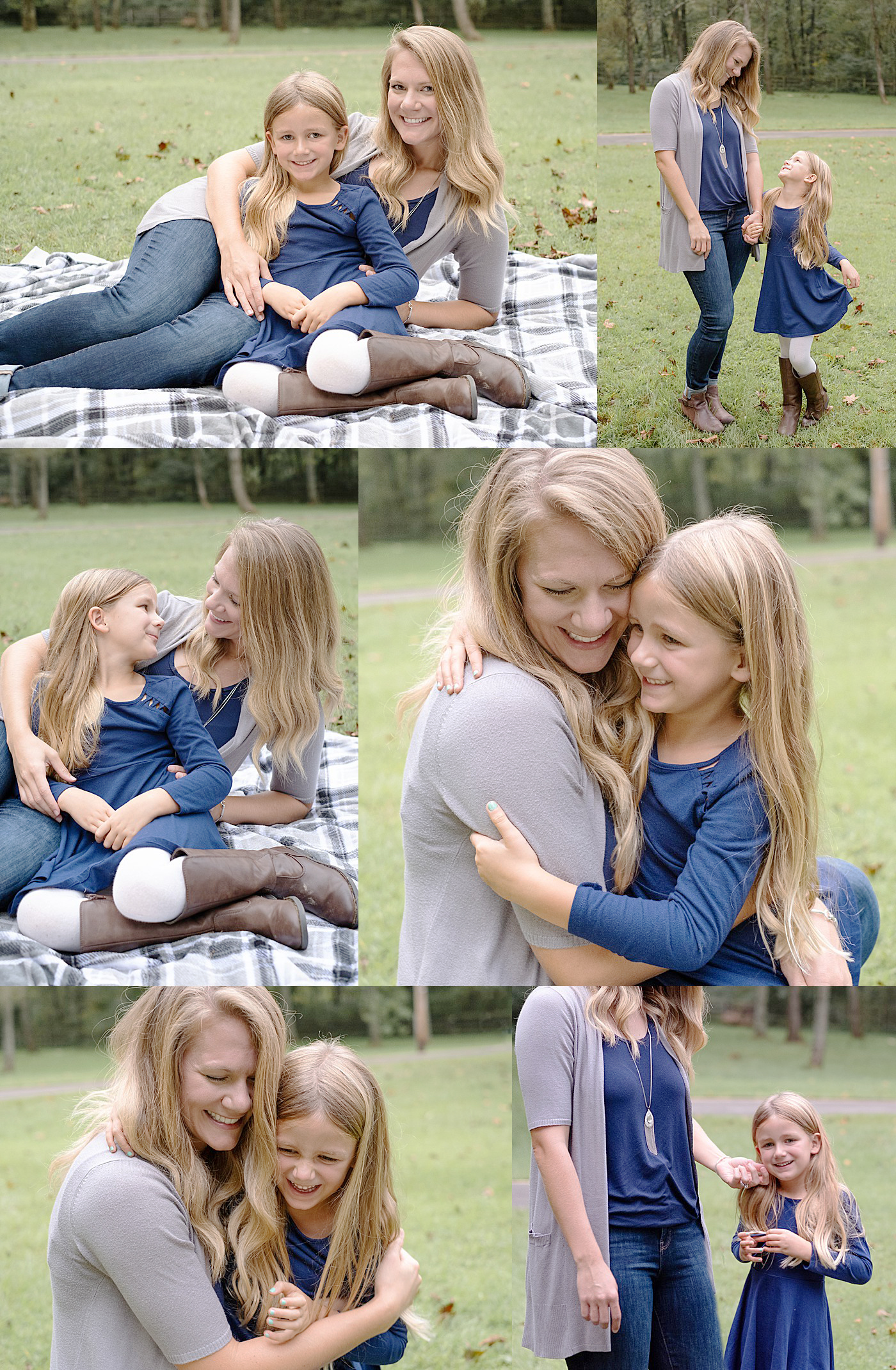 mother and daughter in the park