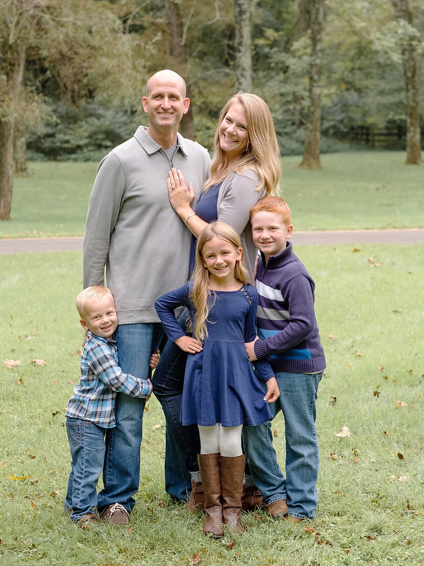 family portraits in the park