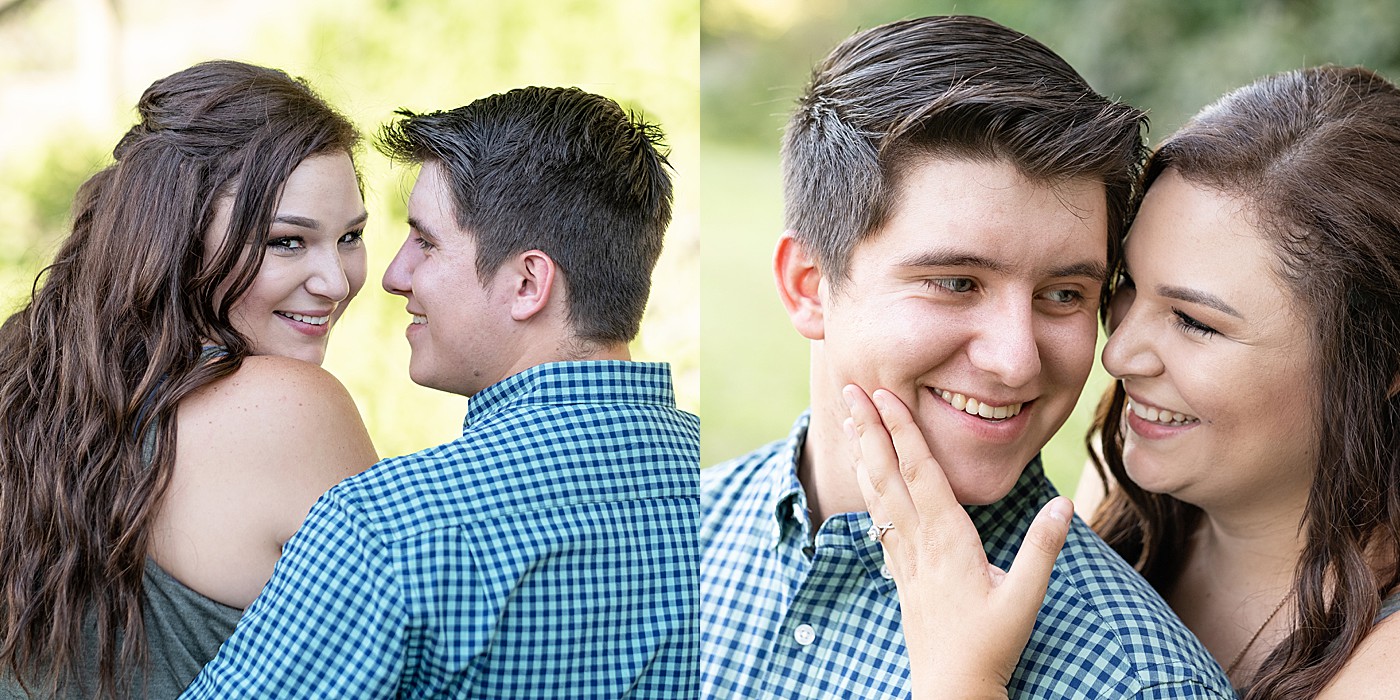 totally in love in engagement portraits