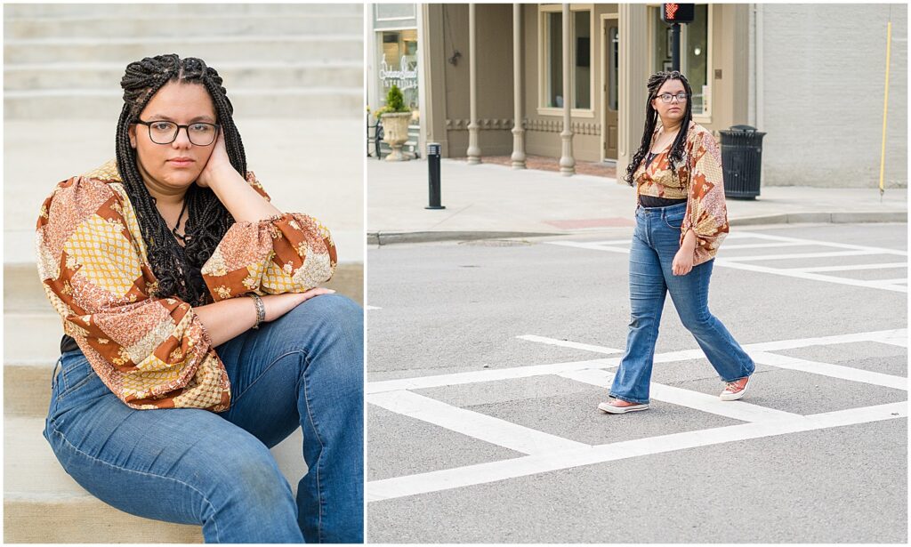 high school graduate portraits in downtown bowling green ky