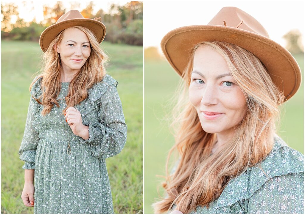 portraits of a woman in a hat