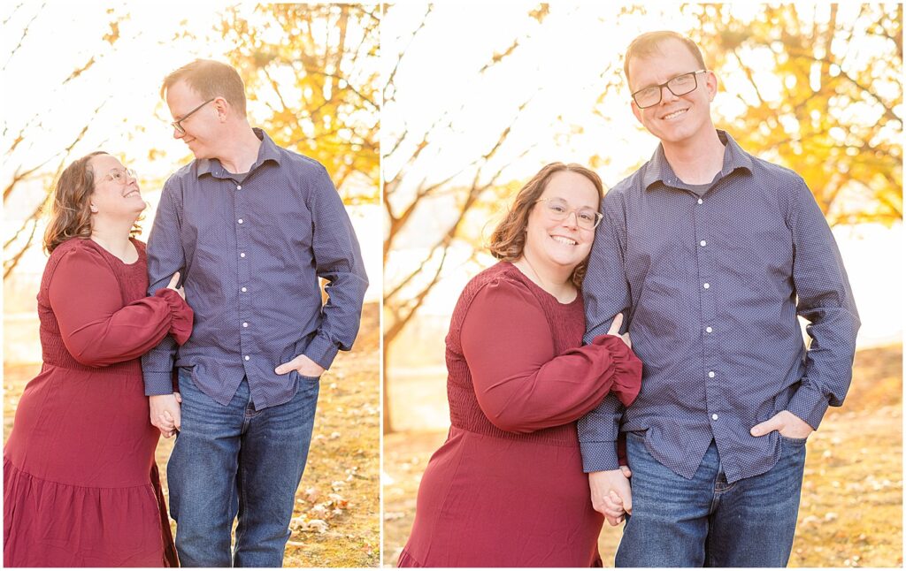 just the parents on a family portrait session