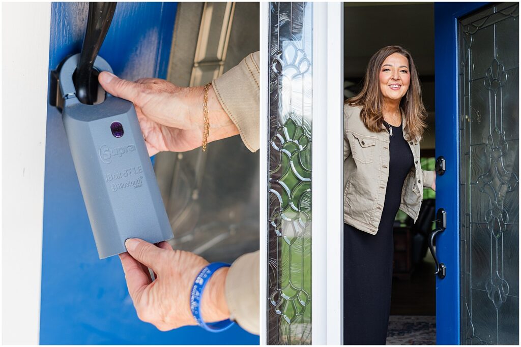 glasgow real estate agent opening lock box