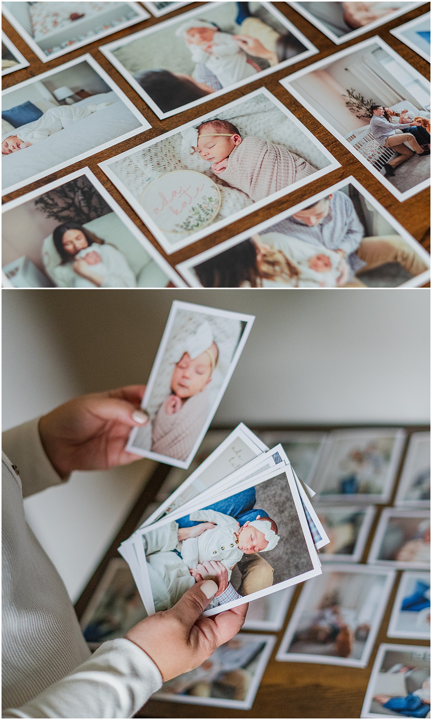 photographer offering prints to her clients