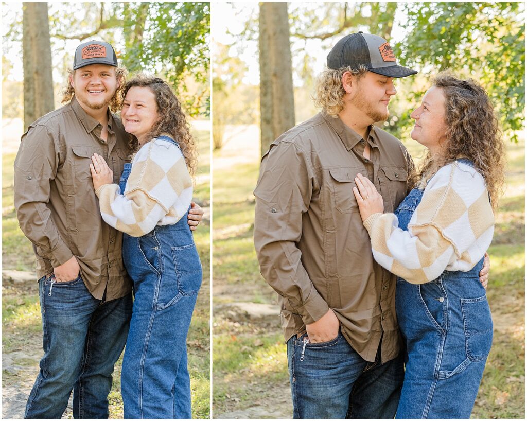 newlyweds at Bowling Green family portraits session