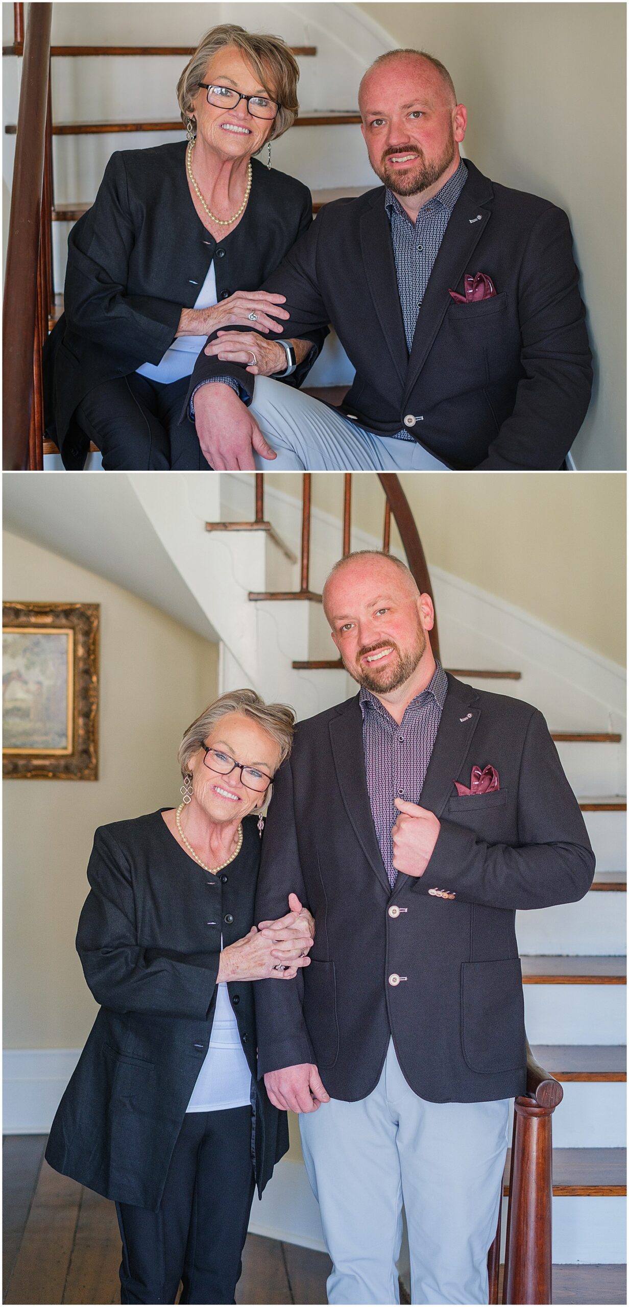 mom and son real estate agent and broker