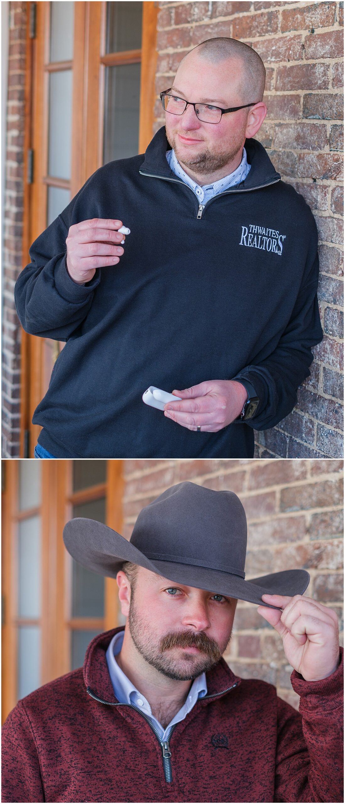 realtor with his airpods