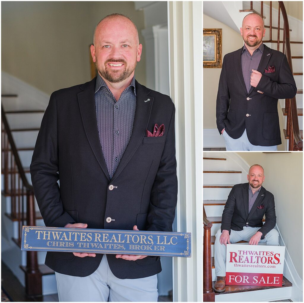 real estate broker in Paris, KY, with sold sign