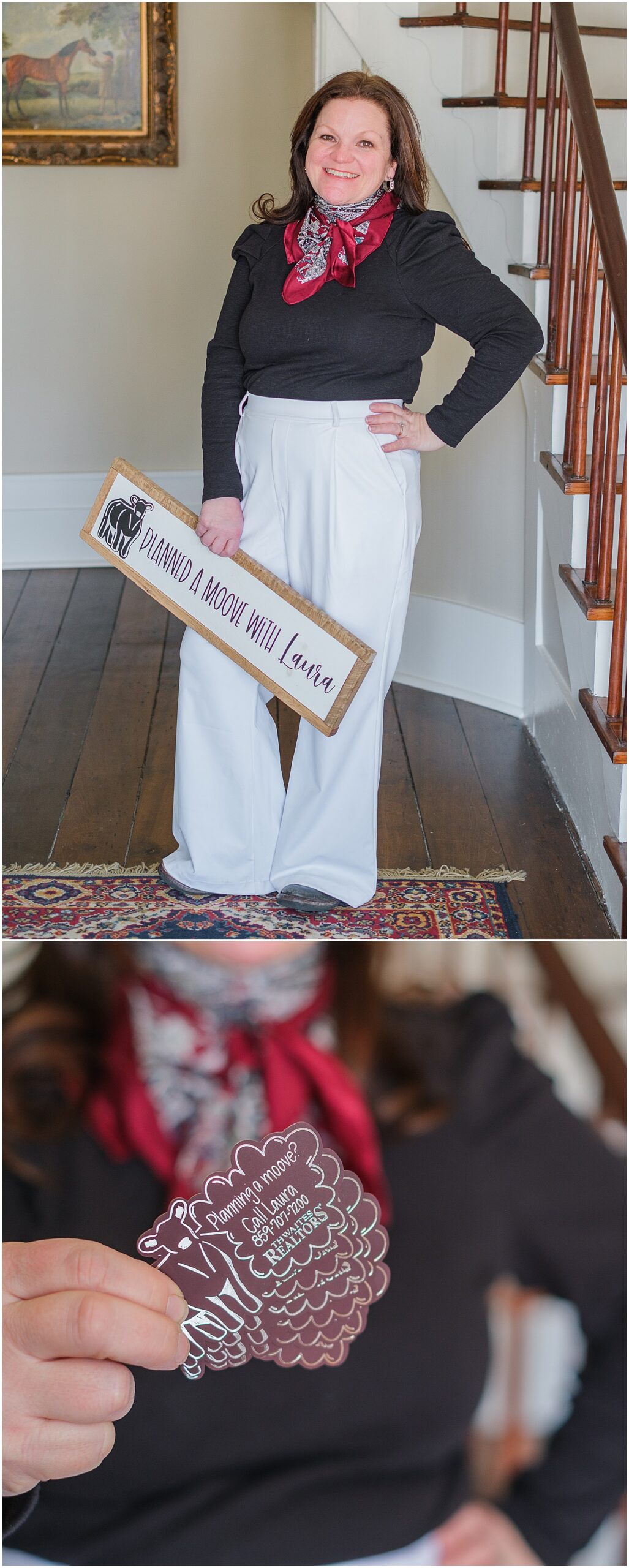 realtor branding images with business cards