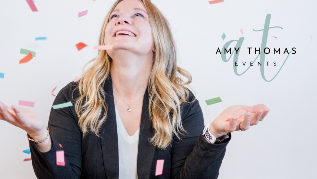 business card that helped local event planner attract better clients